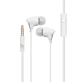 Наушники Celebrat G3 вакуумные с микрофоном и пультом белые