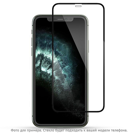 Защитное стекло для iPhone X, XS, 11 Pro на весь экран противоударное Mocoll Platinum 3D черное