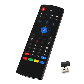 Пульт управления для ПК, Smart TV, Android TV с клавиатурой, микрофоном и Air Mouse MX3-M универсальный