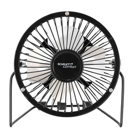 Вентилятор портативный настольный USB Scarlett SC-DF111S95 черный