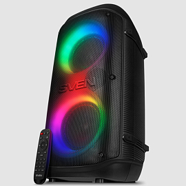 Портативная колонка Sven PS-800 с подсветкой, USB и поддержкой MicroSD карт черная