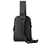 Рюкзак однолямочный WiWU Odyssey Cross Body с отделением для планшета и USB портом черный