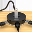 USB 3.0 + Type-C HUB (разветвитель) на 1 порт USB 3.0 и 3 порта USB 2.0 12 см Baseus Round Box с питанием MicroUSB черный