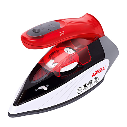 Утюг мини дорожный Aresa AR-3119 черно-красный