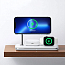 Беспроводная зарядка 3-в-1 MagSafe для телефона, Apple Watch и AirPods 25W MFi Ugreen CD278 (быстрая зарядка) белая