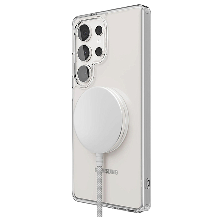 Чехол для Samsung Galaxy S25 Ultra гибридный VLP LITE Air MagSafe прозрачный
