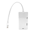 Переходник Mini DisplayPort - HDMI, VGA, DVI-I (папа - мама, мама, мама) белый