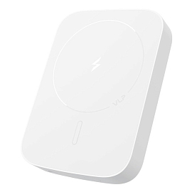 Внешний аккумулятор VLP Mag Energy с беспроводной зарядкой MagSafe 5000мАч 15Вт белый