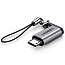 Переходник MicroUSB - Type-C (папа - мама) Ugreen US282 серый