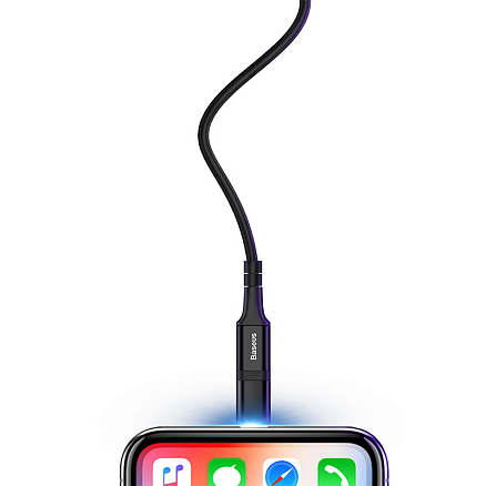 Кабель USB - MicroUSB, Lightning, Type-C 1,2 м 2A Baseus Excellent черный