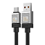 Кабель Type-C - USB для зарядки 2 м 100W 6A Baseus CoolPlay CAKW000701 (быстрая зарядка) черный