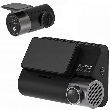 Видеорегистратор Xiaomi 70mai Dash Cam 4K A800S + камера заднего вида RC06 серый