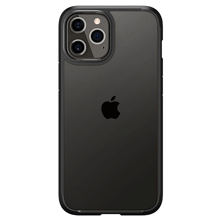 Чехол для iPhone 12 Pro Max гибридный Spigen Ultra Hybrid прозрачно-черный матовый