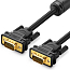Кабель VGA - VGA (папа - папа) длина 2 м Ugreen VG101 с ферритами черный