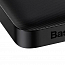 Внешний аккумулятор Baseus Bipow Digital с дисплеем 10000мАч (USB, Type-C, ток 3А, быстрая зарядка PD, QC 3.0, 15Вт) черный