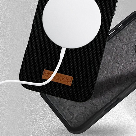 Чехол для iPhone 16 гибридный Santa Barbara Polo & Racquet Club Leonard черный