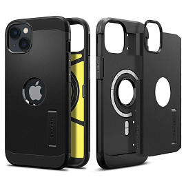 Чехол для iPhone 14 Plus гибридный Spigen Tough Armor MagSafe черный