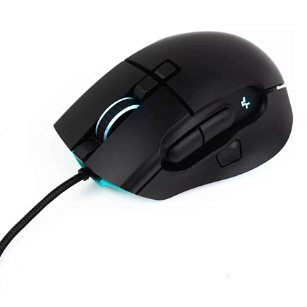 Мышь проводная USB оптическая DeepCool MG350 с подсветкой 8 кнопок 16000 dpi игровая черная