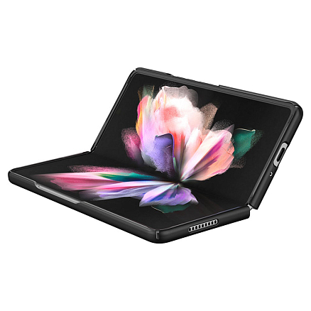 Чехол для Samsung Galaxy Z Fold 3 пластиковый ультратонкий Spigen Air Skin черный