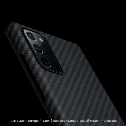 Чехол для Samsung Galaxy S20 кевларовый тонкий Pitaka MagEZ черно-серый