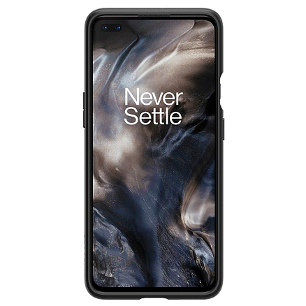 Чехол для OnePlus Nord гибридный Spigen SGP Ultra Hybrid прозрачно-черный матовый