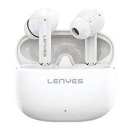 Наушники TWS беспроводные Lenyes AIR 68 вакуумные с микрофоном белые