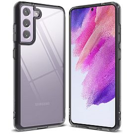 Чехол для Samsung Galaxy S21 FE гибридный Ringke Fusion прозрачно-черный