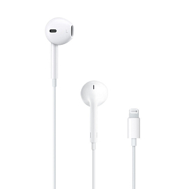 Наушники Apple EarPods в разъём Lightning вкладыши с микрофоном и пультом оригинальные MMTN2ZM