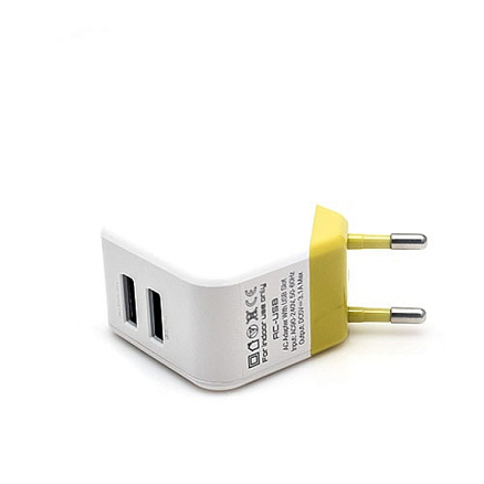 Зарядное устройство сетевое с двумя USB входами 3.1А Ldnio DL-AC58