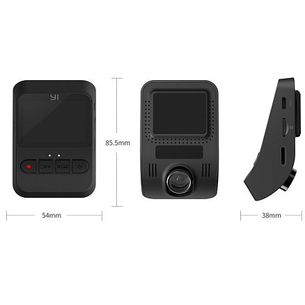 Видеорегистратор Xiaomi YI Mini Dash Camera черный