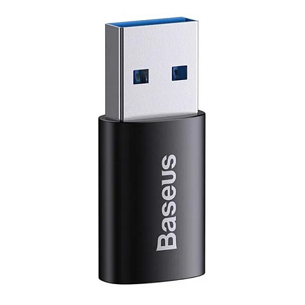 Переходник USB 3.1 - Type-C (папа - мама) хост OTG Baseus Ingenuity Series Mini ZJJQ000101 черный