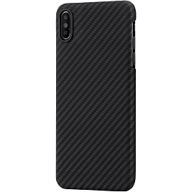Чехол для iPhone X, XS кевларовый тонкий Pitaka MagEZ черно-серый