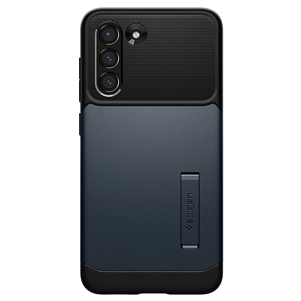 Чехол для Samsung Galaxy S21 FE гибридный тонкий Spigen Slim Armor черно-графитовый