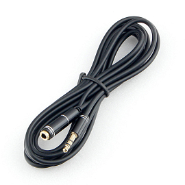 Кабель-удлинитель 3,5 мм - 3,5 мм (папа - мама) длина 2 м Cablexpert CCAB-02 черный