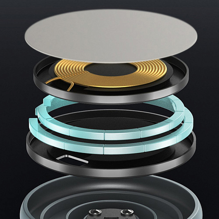 Беспроводная магнитная зарядка MagSafe для iPhone 15W Baseus Swan черная