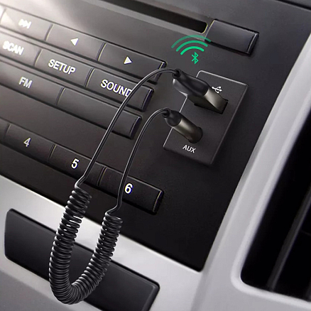 Bluetooth аудио адаптер (ресивер) 3,5 мм в USB порт Ugreen CM309 с громкой связью черный