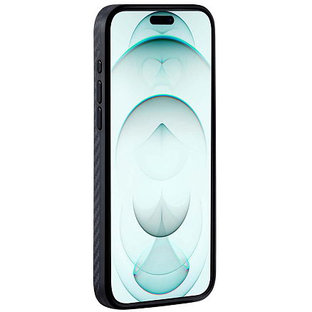 Чехол для iPhone 15 гибридный Pitaka MagEZ 4 1500D черно-серый