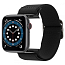 Ремешок-браслет для Apple Watch 42 и 44 мм текстильный Spigen Fit Lite черный
