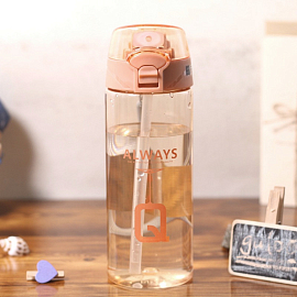 Бутылка для воды спортивная Trendy&Sports M 550 мл коричневая