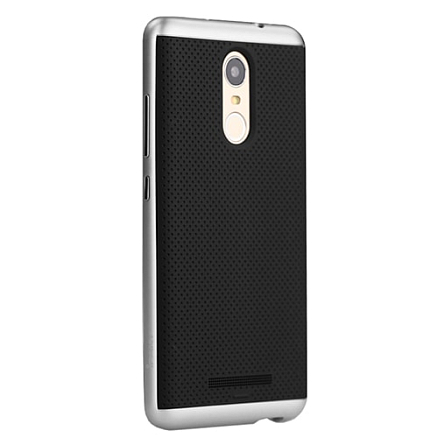Чехол для Xiaomi Redmi Note 3, Redmi Note 3 Pro гибридный iPaky Bumblebee черно-серебристый