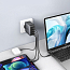 Зарядное устройство сетевое с USB и тремя Type-C входами 100W GaN Ugreen CD226 (быстрая зарядка PD 3.0, QC 3.0) черное