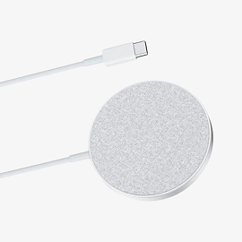Беспроводная зарядка для телефона 7.5W 3A Anker PowerWave Select+ Magnetic Pad серебристая