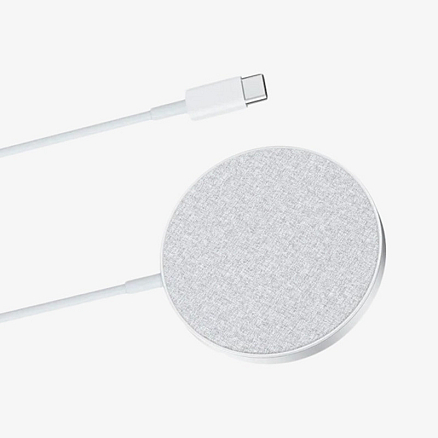 Беспроводная зарядка для телефона 7.5W 3A Anker PowerWave Select+ Magnetic Pad серебристая