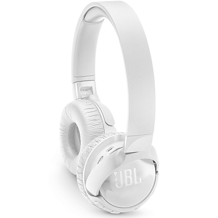 Наушники беспроводные Bluetooth JBL Tune 600NC накладные с микрофоном и шумоподавлением складные белые