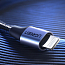 Кабель Type-C - Lightning для зарядки 2 м 3А MFi плетеный Ugreen US304 (быстрая зарядка PD) черный