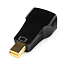 Переходник (преобразователь) Mini DisplayPort - VGA (папа - мама) Cablexpert компактный черный