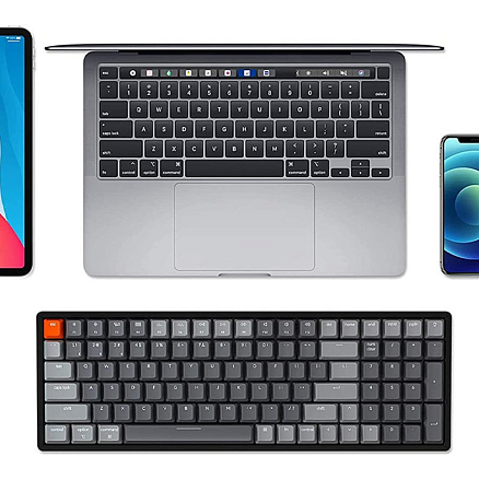 Клавиатура Keychron K4 V2 C1 RU с RGB подсветкой (Gateron G Pro Red) механическая серая