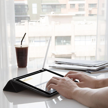 Чехол для iPad 10.2, 10.2 2020 книжка Spigen Urban Fit черный