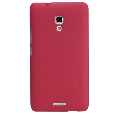 Чехол для Huawei Ascend Mate 2 пластиковый тонкий Nillkin Super Frosted красный