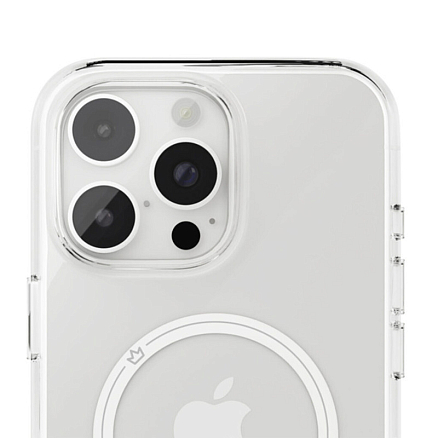 Чехол для iPhone 16 Plus силиконовый VLP Puro MagSafe прозрачный